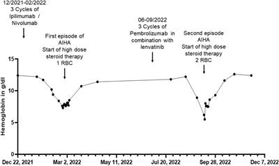 Severe autoimmune hemolytic anemia following immunotherapy with checkpoint inhibitors in two patients with metastatic melanoma: a case report